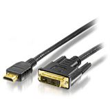 (€3,45*/1m) 2.00m Equip HDMI Adapterkabel HDMI-Stecker auf DVI 18+1 Stecker Schwarz vergoldet