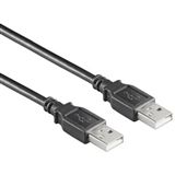 (€1,30*/1m) 3.00m Good Connections USB2.0 Anschlusskabel USB A Stecker auf USB A Stecker Schwarz