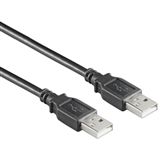 (€0,50*/1m) 5.00m Good Connections USB2.0 Anschlusskabel USB A Stecker auf USB A Stecker Schwarz