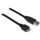 (€4,90*/1m) 1.00m Good Connections USB3.0 Anschlusskabel USB A Stecker auf USB mikroB Stecker Schwarz