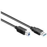 (€9,80*/1m) 0.50m Good Connections USB3.0 Anschlusskabel USB A Stecker auf USB B Stecker Schwarz