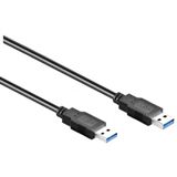 (€2,72*/1m) 1.80m Good Connections USB3.0 Anschlusskabel USB A Stecker auf USB A Stecker Schwarz